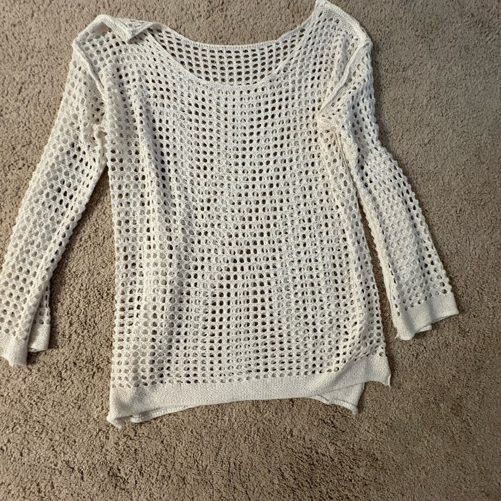 Women's White Knit Sweater